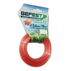 Леска триммерная "Звезда" GEFEST моток 15м, 2.4мм (ЛТМ/2,4мм)