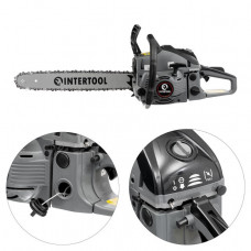 Мотопила ланцюгова 2,2 кВт., 52 см3, шина 45 див., 3200 об/хв. INTERTOOL DT-2208 Мотопила ланцюгова 2,2 кВт., 52 см3, шина 45 див., 3200 об/хв. INTERTOOL DT-2208