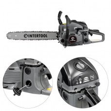 Мотопила ланцюгова 2,2 кВт., 52 см3, шина 45 див., 3200 об/хв. INTERTOOL DT-2208