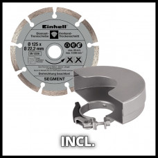 Кутова шліфмашина Einhell TE-AG 125/750 Kit (4430885)