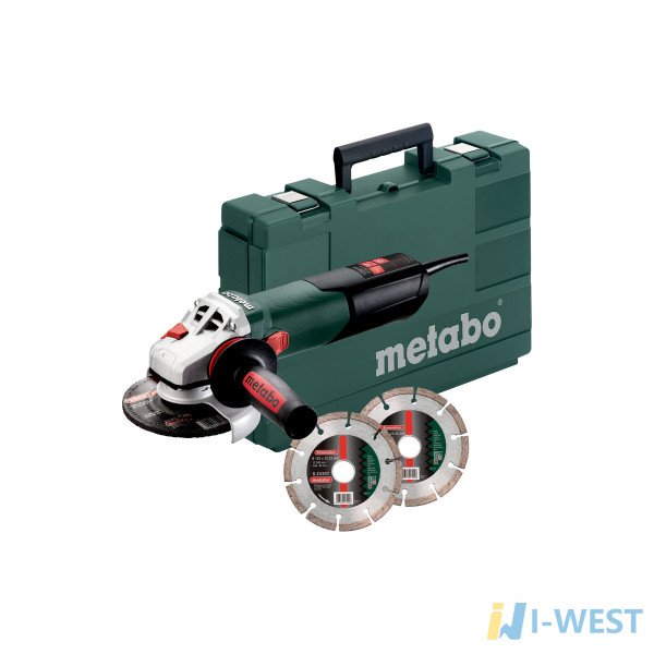 Кутова шліфувальна машина Metabo W 12-125 Quick Set (600398510)