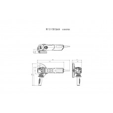 Угловая шлифовальная машина Metabo W 12-150 QUICK (600407010) Угловая шлифовальная машина Metabo W 12-150 QUICK (600407010)