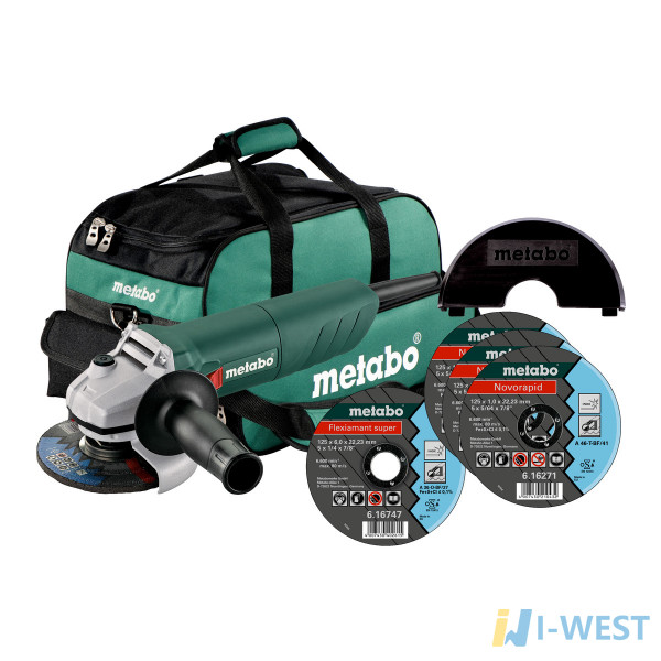 Угловая шлифмашина Metabo W 750-125 SET (601231680)