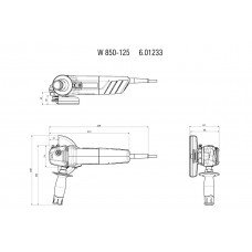 Угловая шлифмашина Metabo W 850-125 (601233000)