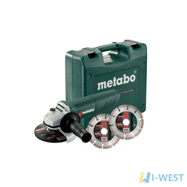 Угловая шлифовальная машина Metabo W 850-125 SET (601233510) Угловая шлифовальная машина Metabo W 850-125 SET (601233510)