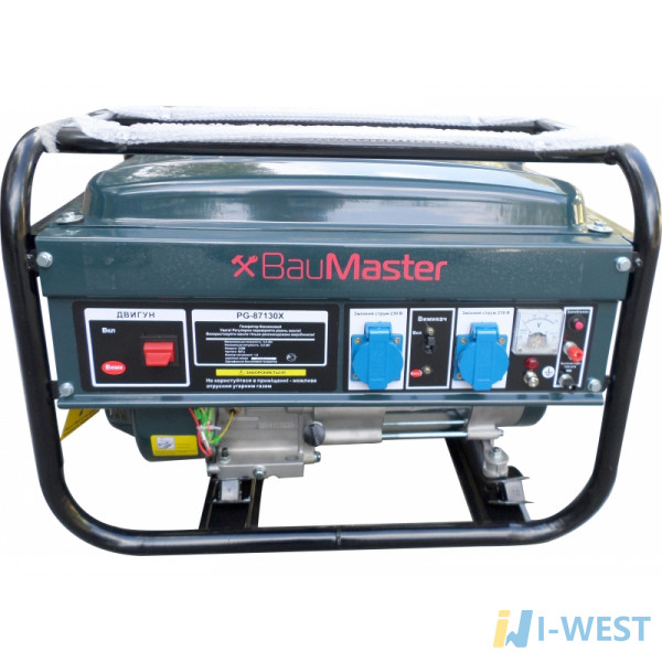 Генератор бензиновый 3000 Вт BauMaster PG-87130X