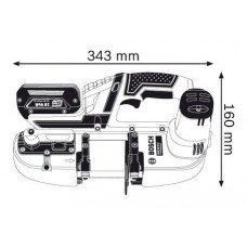 Акумуляторна стрічкова пилка Bosch GCB 18 V-LI Professional (06012A0300) Акумуляторна стрічкова пилка Bosch GCB 18 V-LI Professional (06012A0300)