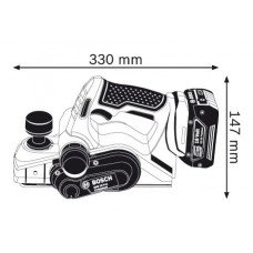 Акумуляторний рубанок  Bosch GHO 18 V-LI Professional (06015A0300)
