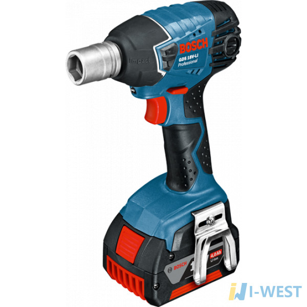 Акумуляторний ударний гайковерт Bosch GDS 18 V-LI Professional (06019A1S0C) Акумуляторний ударний гайковерт Bosch GDS 18 V-LI Professional (06019A1S0C)