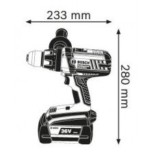 Акумуляторний дриль-шуруповерт  Bosch GSR 36 VE-2-LI Professional (06019C0100)