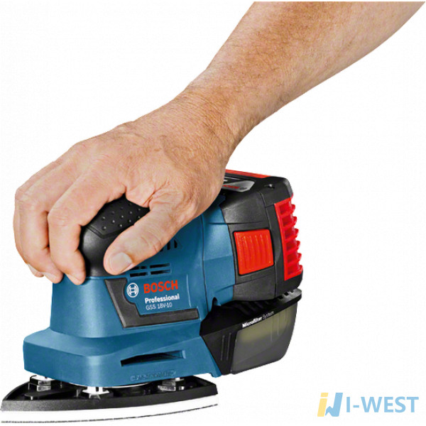 Акумуляторна вібраційна шліфувальна машина Bosch GSS 18V-10 Professional (06019D0200) Акумуляторна вібраційна шліфувальна машина Bosch GSS 18V-10 Professional (06019D0200)