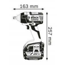 Акумуляторний ударний гайковерт  Bosch GDS 18 V-EC 250 Professional (06019D8102)