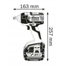 Акумуляторний ударний гайковерт  Bosch GDS 18 V-EC 250 Professional (06019D8102)