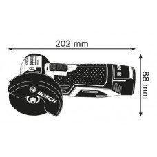 Акумуляторні кутові шліфувальні машини  Bosch GWS 12V-76 Professional (06019F2002)