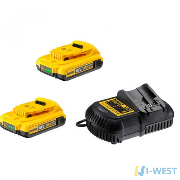 Зарядний пристрій і 2 акумулятора DCB183 2Ач DeWALT DCB105D2 Зарядний пристрій і 2 акумулятора DCB183 2Ач DeWALT DCB105D2