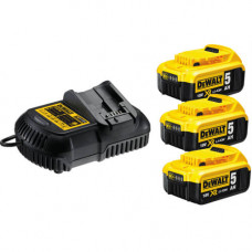 Зарядний пристрій і 2 акумулятора DCB184 5аг DeWALT DCB105P3