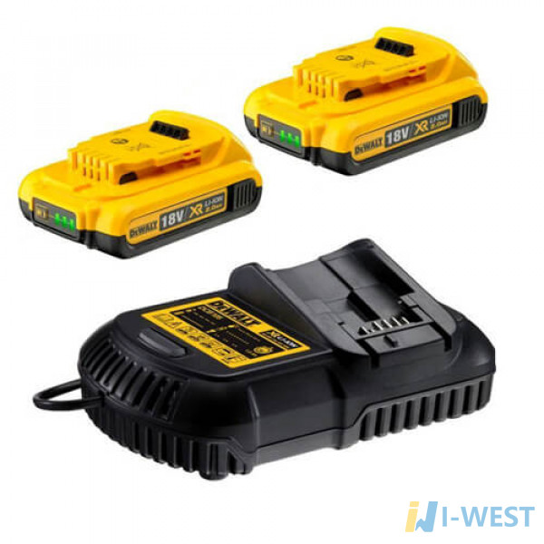 Зарядний пристрій і 2 акумулятора DCB183 2Ач DeWALT DCB115D2 Зарядний пристрій і 2 акумулятора DCB183 2Ач DeWALT DCB115D2