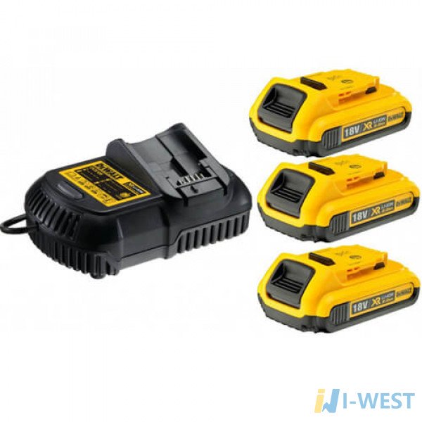 Зарядное устройство и 3 аккумулятора DCB183 2Ач DeWALT DCB115D3