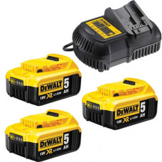 Зарядний пристрій і 3 акумулятора DCB184 5аг DeWALT DCB115P3