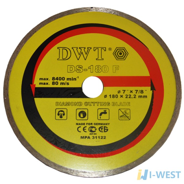 Алмазний диск по каменю DWT TDS-180 F (76180) Алмазний диск по каменю DWT TDS-180 F (76180)