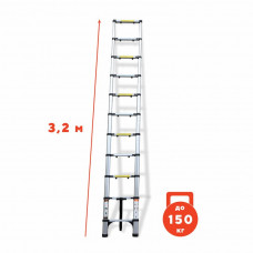 Драбина алюмінієва телескопічна Dnipro-M DT-132 3.2 м Дніпро-М (79869002)