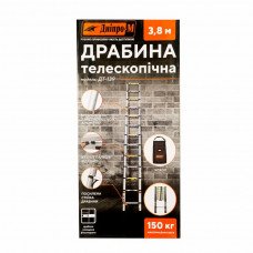 Драбина алюмінієва телескопічна Dnipro-M DT-139 3.8 м Дніпро-М (79869004)