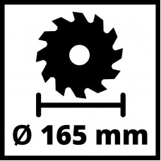 Пила циркулярна акумуляторна Einhell TE-CS 18 / 165-1 Li-Solo (4331207)