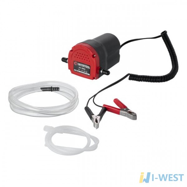 Насос вакуумный 12В для откачки масла и дизельного топлива INTERTOOL AC-0006