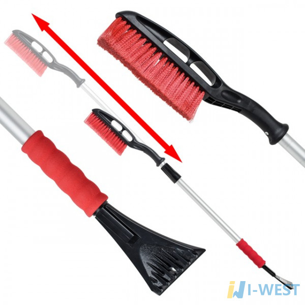 Щетка со скребком телескопическая 99-139см INTERTOOL AT-0119