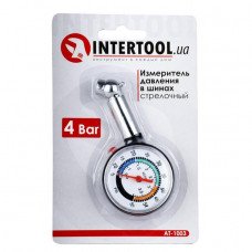 Вимірювач тиску в шинах цифровий з підсвіткою AT-1003 INTERTOOL