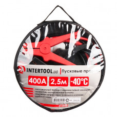 Пускові проводу 400А, 2.5 м, до -40°C, чохол INTERTOOL AT-3043 Пускові проводу 400А, 2.5 м, до -40°C, чохол INTERTOOL AT-3043