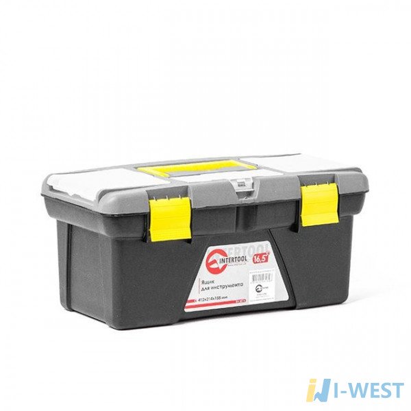 Ящик для інструменту 16.5" 412*214*188мм INTERTOOL BX-0316 Ящик для інструменту 16.5" 412*214*188мм INTERTOOL BX-0316