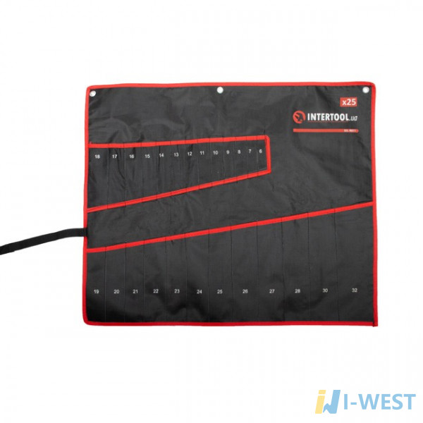 Чохол для гайкових ключів 25 кишень INTERTOOL BX-9011 Чохол для гайкових ключів 25 кишень INTERTOOL BX-9011