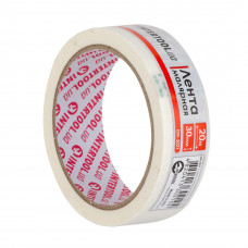 Лента малярная 30мм, 20м, белая INTERTOOL DM-3021 Лента малярная 30мм, 20м, белая INTERTOOL DM-3021