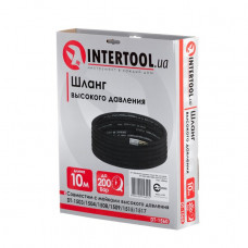 Шланг високого тиску 10м, до миття DT-1503/1504/1508/1509/1515/1517, макс. 200бар INTERTOOL DT-1560