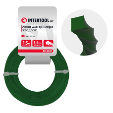 Волосінь для тримера "квадрат" кручена, 1.6 мм * 15 м INTERTOOL DT-2321 Волосінь для тримера "квадрат" кручена, 1.6 мм * 15 м INTERTOOL DT-2321