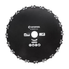 Ніж для мотокоси/тримера ø230, 20T, ланцюговий INTERTOOL DT-2354 Ніж для мотокоси/тримера ø230, 20T, ланцюговий INTERTOOL DT-2354