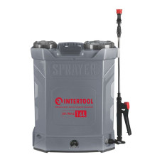 Обприскувач акумуляторний ранцевий 16 л, 3.1 л/хв, батарея 12 В/8 Аг INTERTOOL DT-9016 Обприскувач акумуляторний ранцевий 16 л, 3.1 л/хв, батарея 12 В/8 Аг INTERTOOL DT-9016
