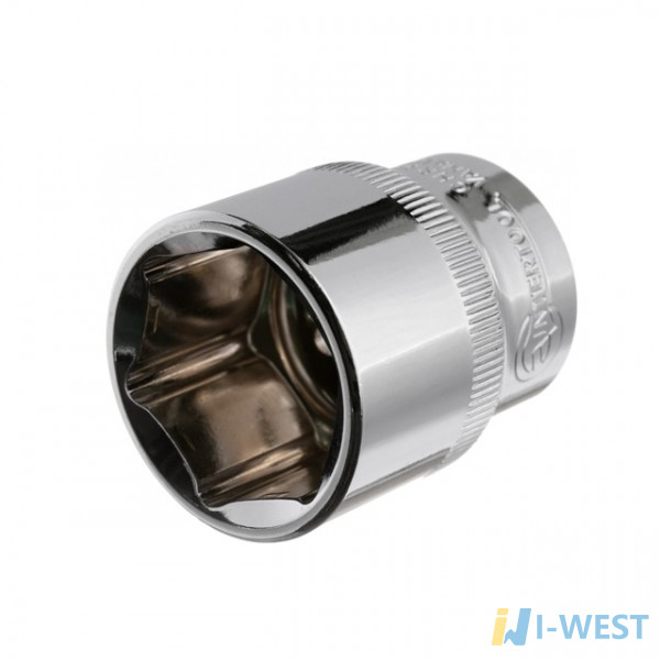 Головка шестигранна 1/2 ", 25мм * 38мм Cr-V INTERTOOL ET-0025 Головка шестигранна 1/2 ", 25мм * 38мм Cr-V INTERTOOL ET-0025