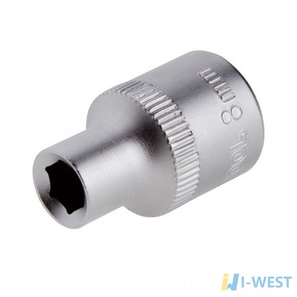 Головка шестигранна 1/2", 8мм*38мм. INTERTOOL ET-2008 Головка шестигранна 1/2", 8мм*38мм. INTERTOOL ET-2008