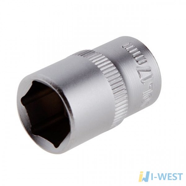 Головка шестигранна 1/2", 17мм*38мм. INTERTOOL ET-2017 Головка шестигранна 1/2", 17мм*38мм. INTERTOOL ET-2017