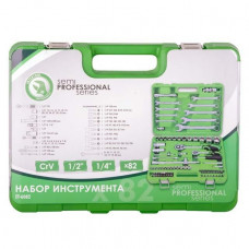 Набір інструментів 1/2" і 1/4", 82 од, INTERTOOL ET-6082SP Набір інструментів 1/2" і 1/4", 82 од, INTERTOOL ET-6082SP