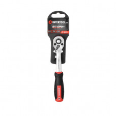 Рукоятка с храповым механизмом на 72 зуба 1/4", Cr-V STORM INTERTOOL ET-8001