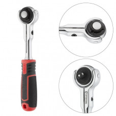Рукоятка з храповим механізмом поворотна , 72 зуба 1/4 " , Cr - V STORM INTERTOOL ET - 8007 (ET-8007) Рукоятка з храповим механізмом поворотна , 72 зуба 1/4 " , Cr - V STORM INTERTOOL ET - 8007 (ET-8007)