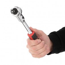 Рукоятка с храповым механизмом поворотная, 72 зуба 1/2", Cr-V STORM INTERTOOL ET-8009