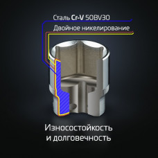 Набір інструментів 46 од. STORM, 1/4", Сг-V INTERTOOL ET-8046
