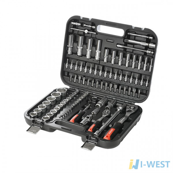 Набор инструментов 94 ед. STORM, 1/2", 1/4", Сr-V INTERTOOL ET-8094 Набор инструментов 94 ед. STORM, 1/2", 1/4", Сr-V INTERTOOL ET-8094