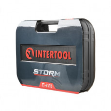 Набір інструментів 110 од. STORM, 1/2", 1/4", Сг-V INTERTOOL ET-8110
