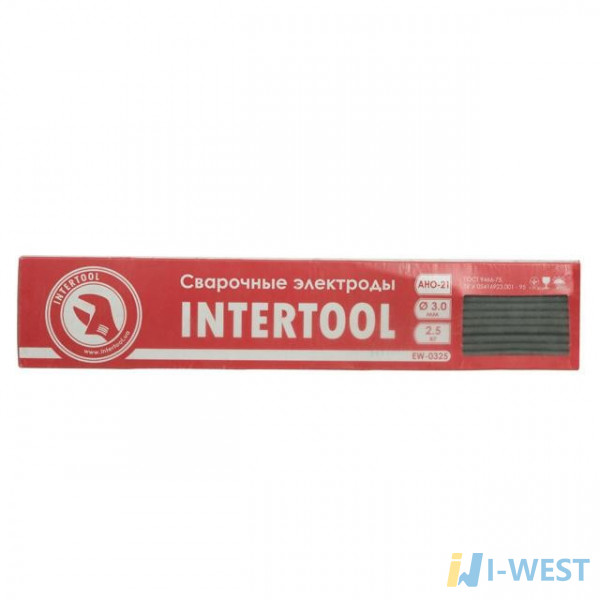 Електроди зварювальні, Ø 3 мм, уп. 2,5 кг. INTERTOOL EW-0325 Електроди зварювальні, Ø 3 мм, уп. 2,5 кг. INTERTOOL EW-0325