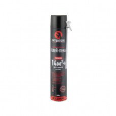 Клей-піна монтажна, всесезонна, 750мл / 1000г., 14 м.кв. +, трубочка INTERTOOL FS-2010